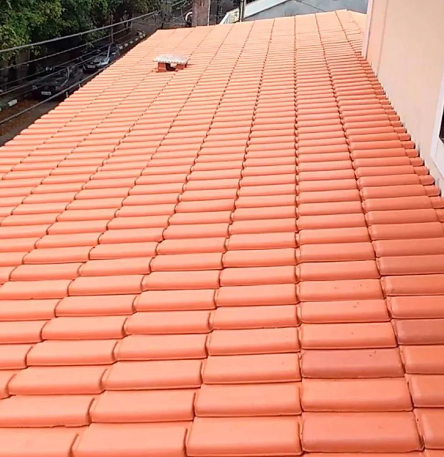 Telhado com caimento insuficiente